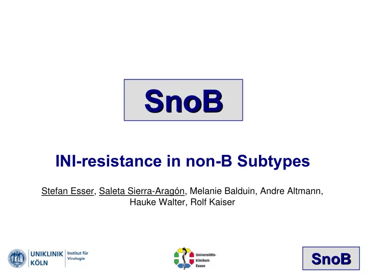 snob snob