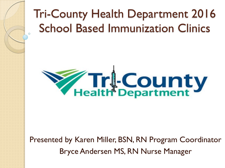 tri county health department 2016