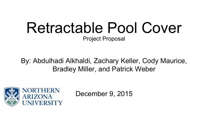 retractable pool cover