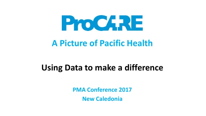 a picture of pacific health