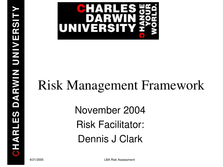 risk management framework