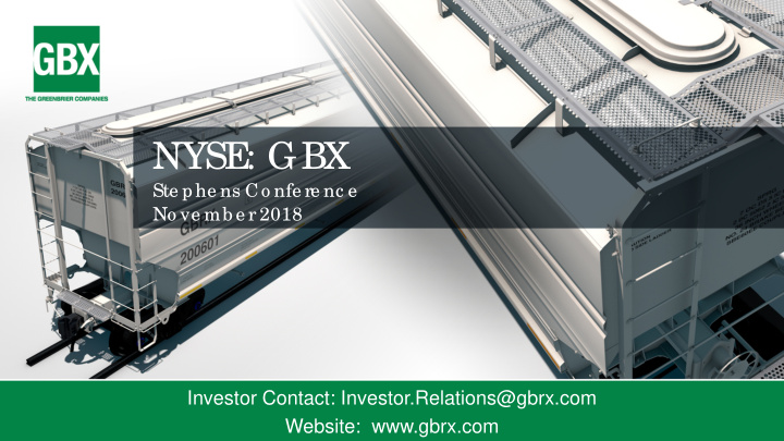 nyse gbx