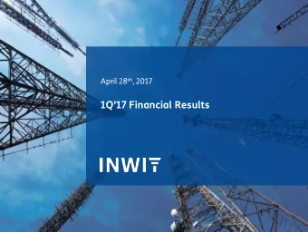 1Q17 Financial Results  Safe Harbor  This presentation contains statements that constitute