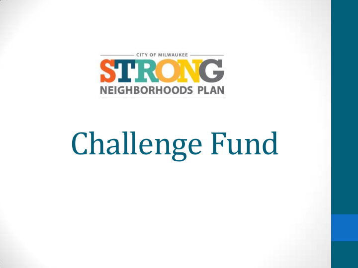 challenge fund challenge fund rfq