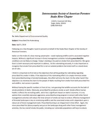 Int  nterm  rmountain S  n Soci  ciety o  of  f Ameri  rican F  Fore  resters  rs  Sn  Snake R