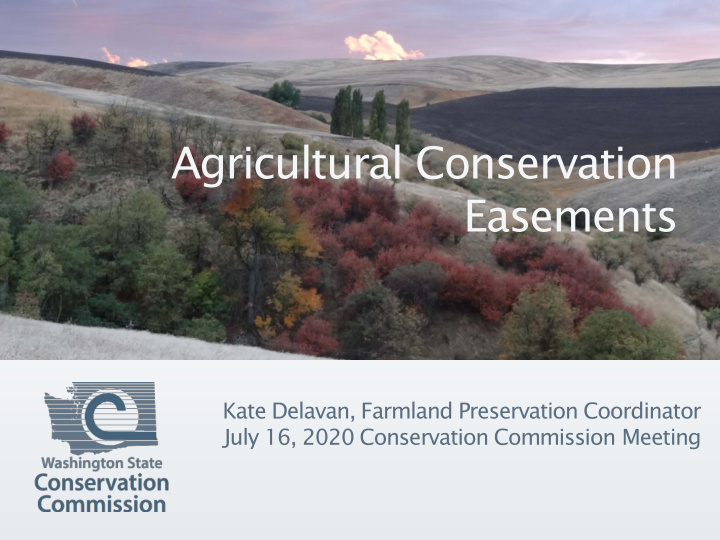 agricultural conservation easements