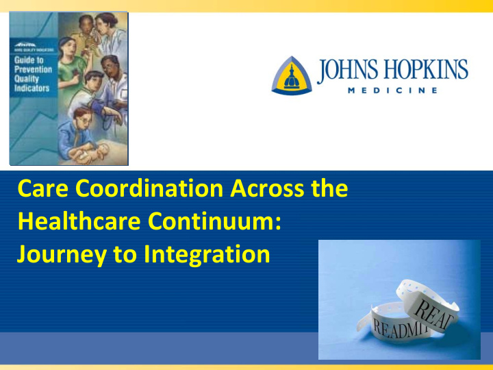 care coordination across the healthcare continuum