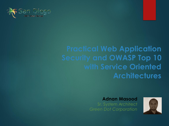 security and owasp top 10 with service oriented
