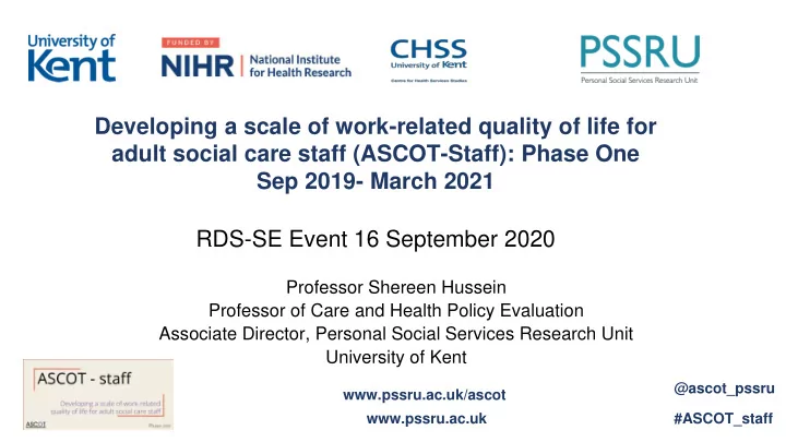 adult social care staff ascot staff phase one