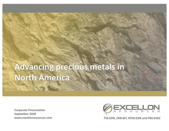 advancing precious metals in north america