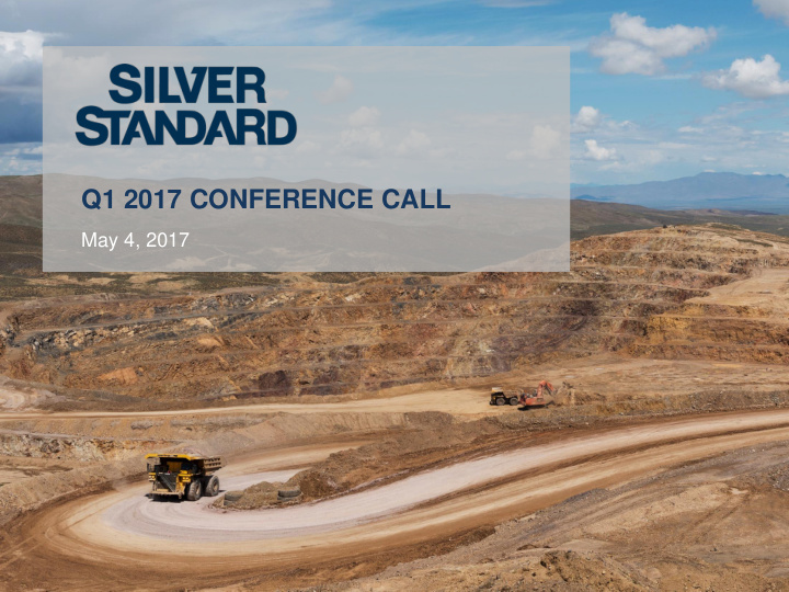 q1 2017 conference call