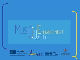 Reviewers Training Session o Who we are?  MusiQuE Board members  MusiQuE Team  MusiQuE