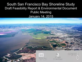 South San Francisco Bay Shoreline Study  Draft Feasibility Report &amp; Environmental Document