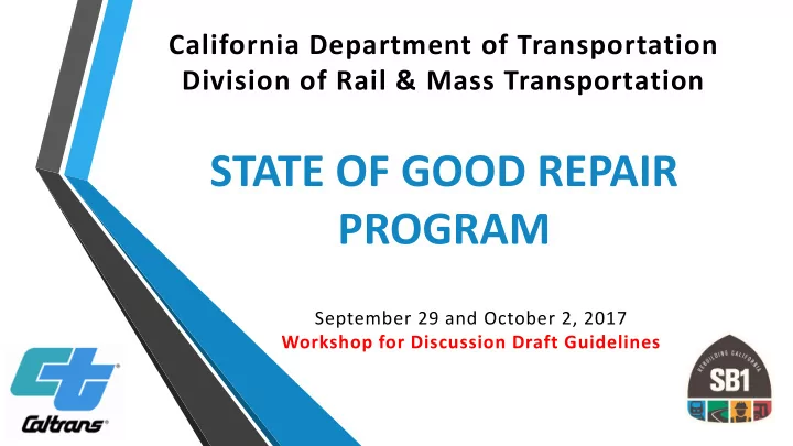 state of good repair