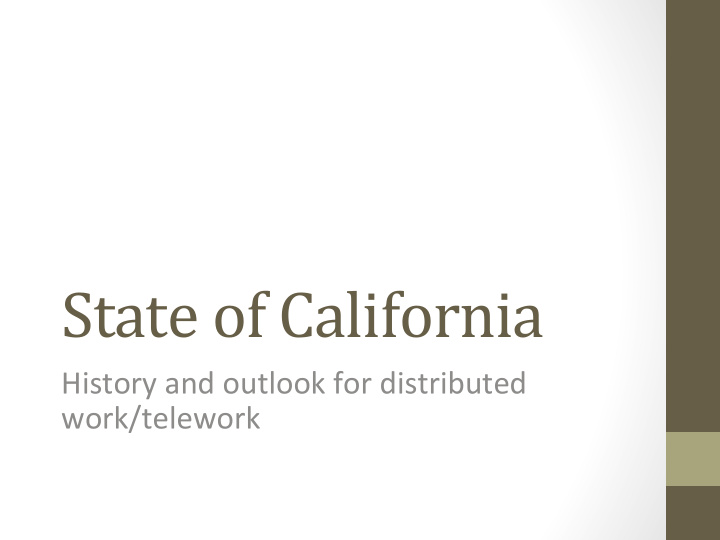 state of california