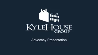 Advocacy Presentation  Advocacy Workshop Outline  1.  KHG Overview  2.  U.S. Government and Global