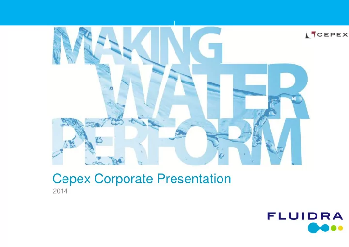 cepex corporate pre resentation