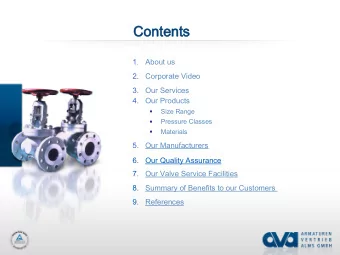 Conten  Contents  ts  1.  About us  2.  Corporate Video  3.  Our Services  4.  Our Products  Size