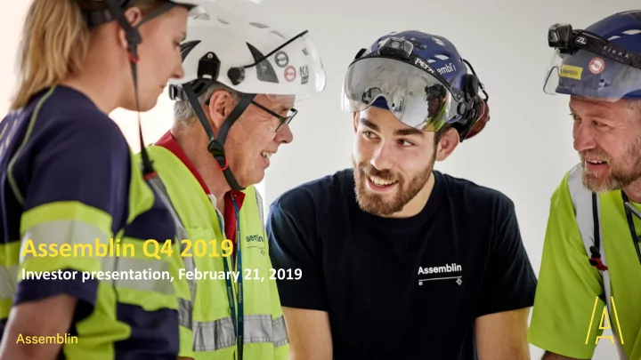 assemblin q4 2019