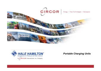 Portable Charging Units  Company information  Hale Hamilton is a company within the CFT Division of