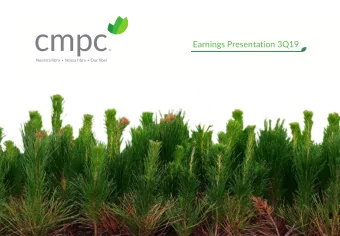 Earnings Presentation 3Q19  Forward-Looking Statements  This presentation may contain