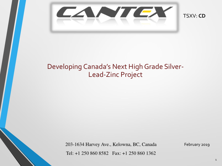developing canada s next high grade silver lead zinc
