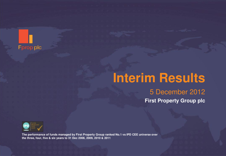 the performance of funds managed by first property group