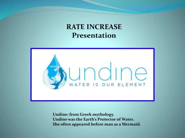 rate increase presentation