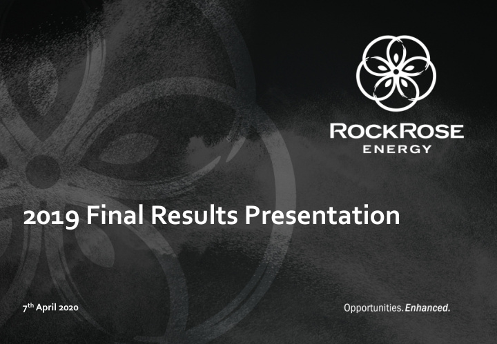 2019 final results presentation