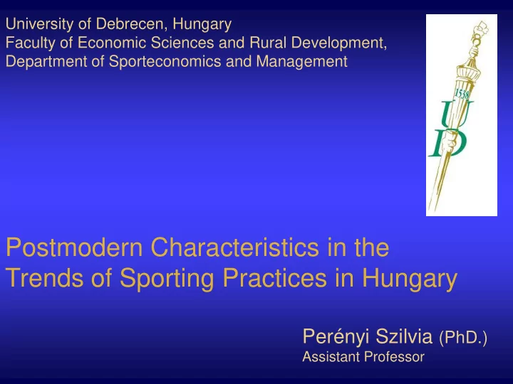 postmodern characteristics in the