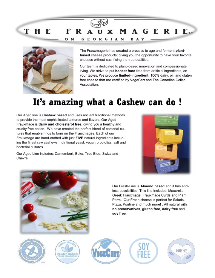 it s amazing what a cashew can do