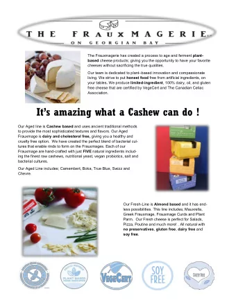 Its amazing what a Cashew can do ! Our Aged line is Cashew based and uses ancient traditional