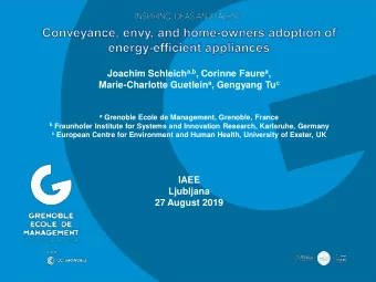 TITRE DE PARTIE 28 ARIAL Joachim Schleich a,b , Corinne Faure a ,  NIVEAU 1 24 ARIAL