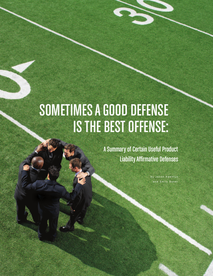 sometimes a good defense is the best offense