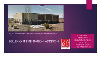 BELLEMONT FIRE STATION ADDITION  Lionel Goy  Jocelyne Rivas  Marc Wasserman  BACKGROUND  Client: