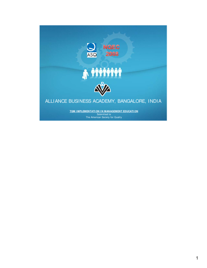 alliance business academy bangalore india