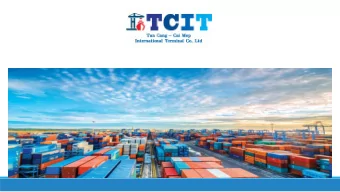 Contents  Chapter I  Chapter II  I.1. Container ports in North, Central &amp; South  VIETNAM