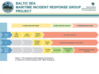 BALTIC SEA  MARITIME INCIDENT RESPONSE GROUP  PROJECT  BALTIC SEA  MARITIME INCIDENT RESPONSE GROUP