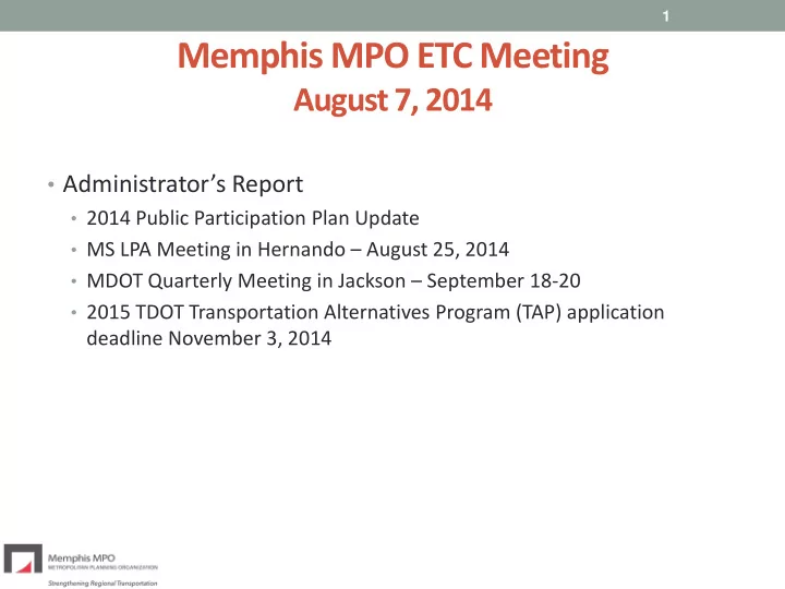 memphis mpo etc meeting