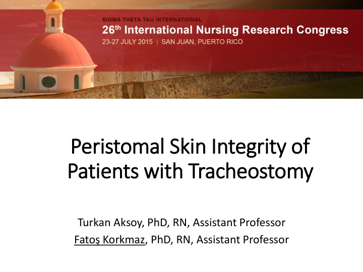 peristomal skin in in integrity of