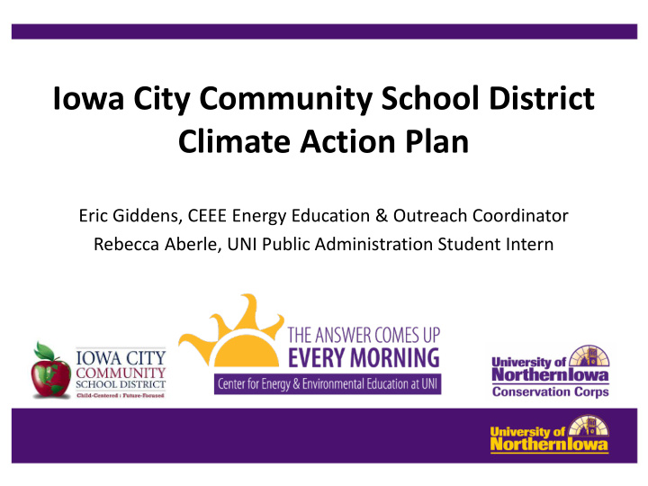 iowa city community school district climate action plan