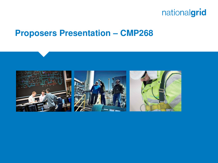 proposers presentation cmp268