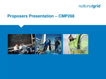 Proposers Presentation  CMP268  Place your chosen  image here. The four  corners must just