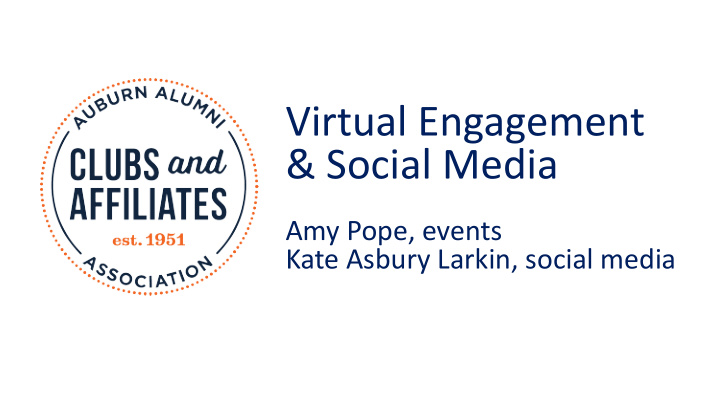 virtual engagement social media