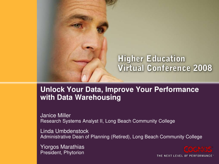 unlock your data improve your performance with data