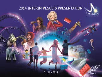 2014 INTERIM RESULTS PRESENTATION  31 JULY 2014  1  Forward-Looking Statements Disclaimer  The