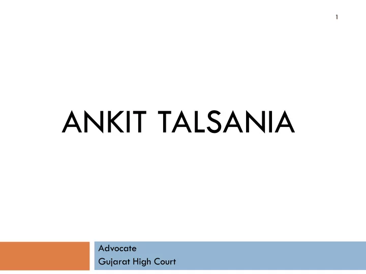 ankit talsania