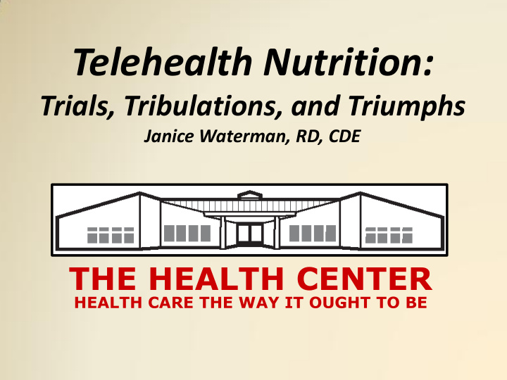 telehealth nutrition