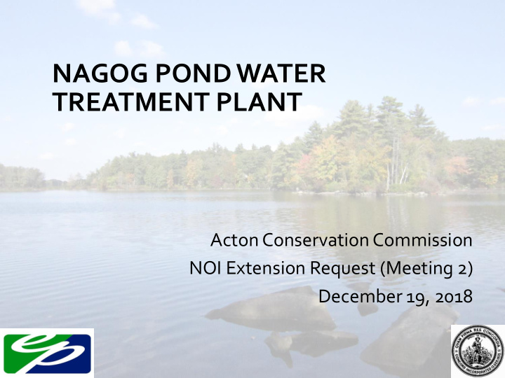 nagog pond water treatment plant