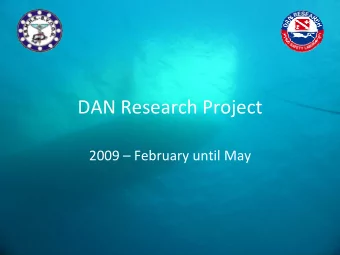 DAN Research Project 2009  February until May  Introduction  DCS without bubbles  Bubbles